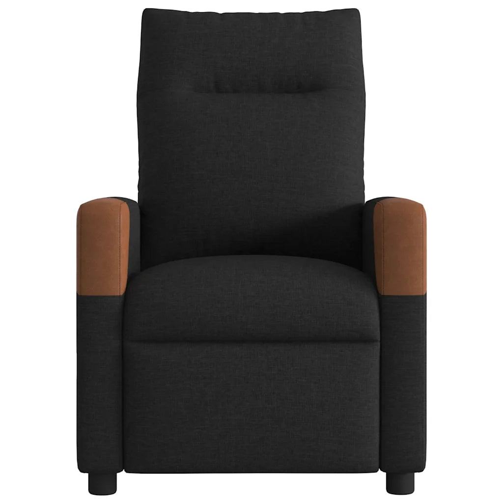 Poltrona Reclinabile in Tessuto Nero 4104811