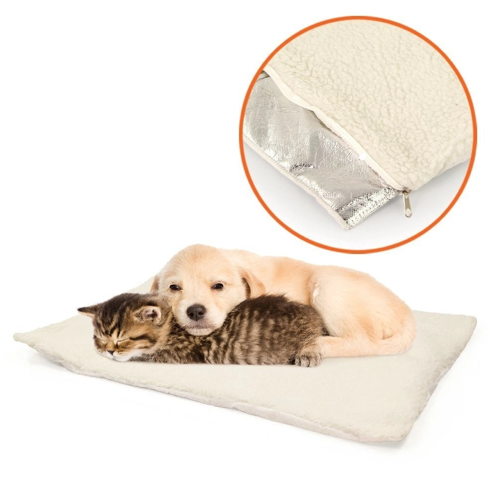 Trade Shop - Cuscino Letto Tappeto Auto Riscaldamento Termico Snooze Pad Cane Gatti Self -