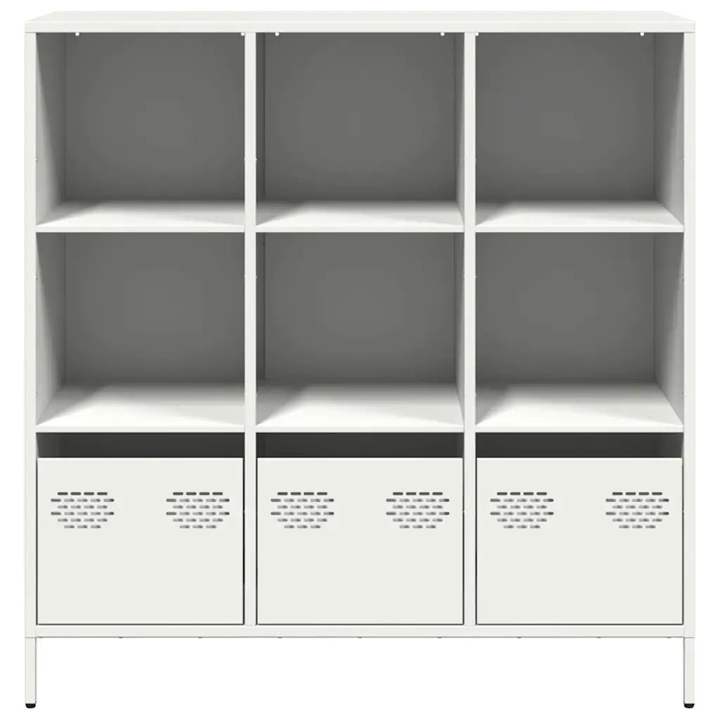 Credenza Bianca 101,5x39x103,5 cm in Acciaio