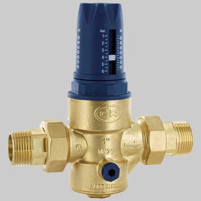 RIDUTTORE DI PRESSIONE A MEMBRANA TWIST PN25  1 1/4     OR