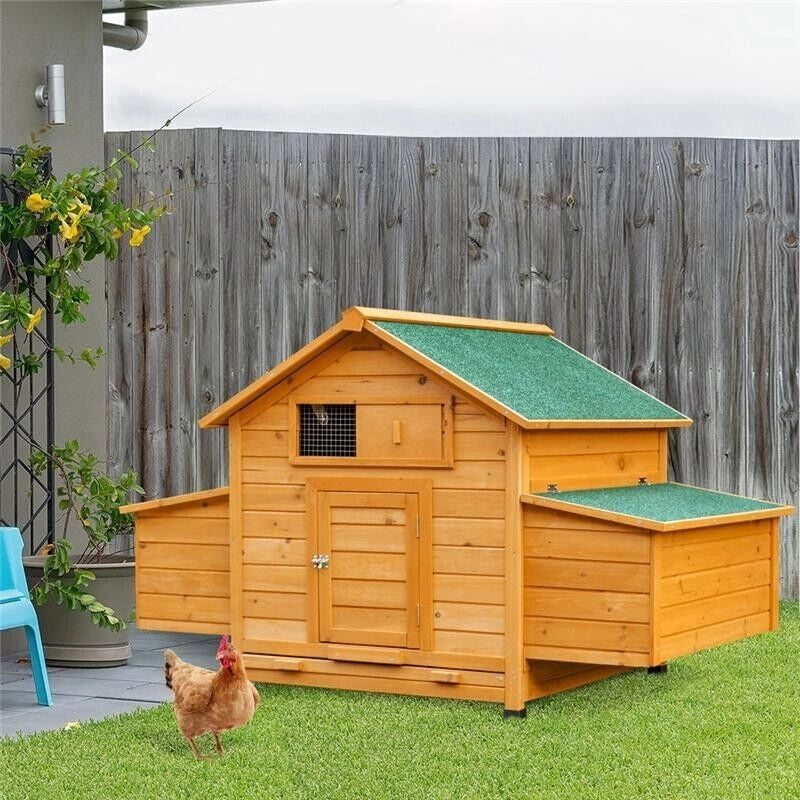 POLLAIO DA GIARDINO IMPERMEABILE IN LEGNO 150X100X96.5 CM