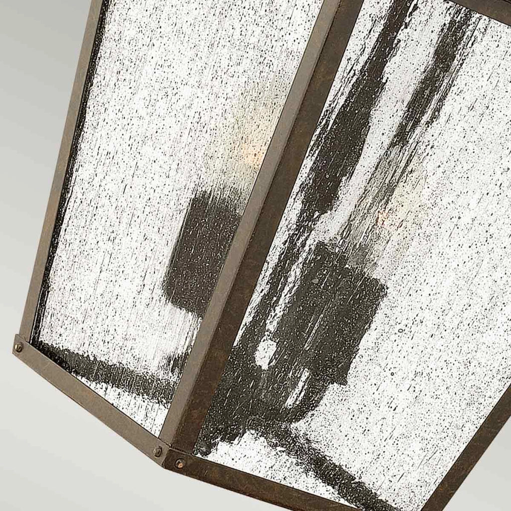 Applique esterna rétro bronzo reale E14 60W Trellis