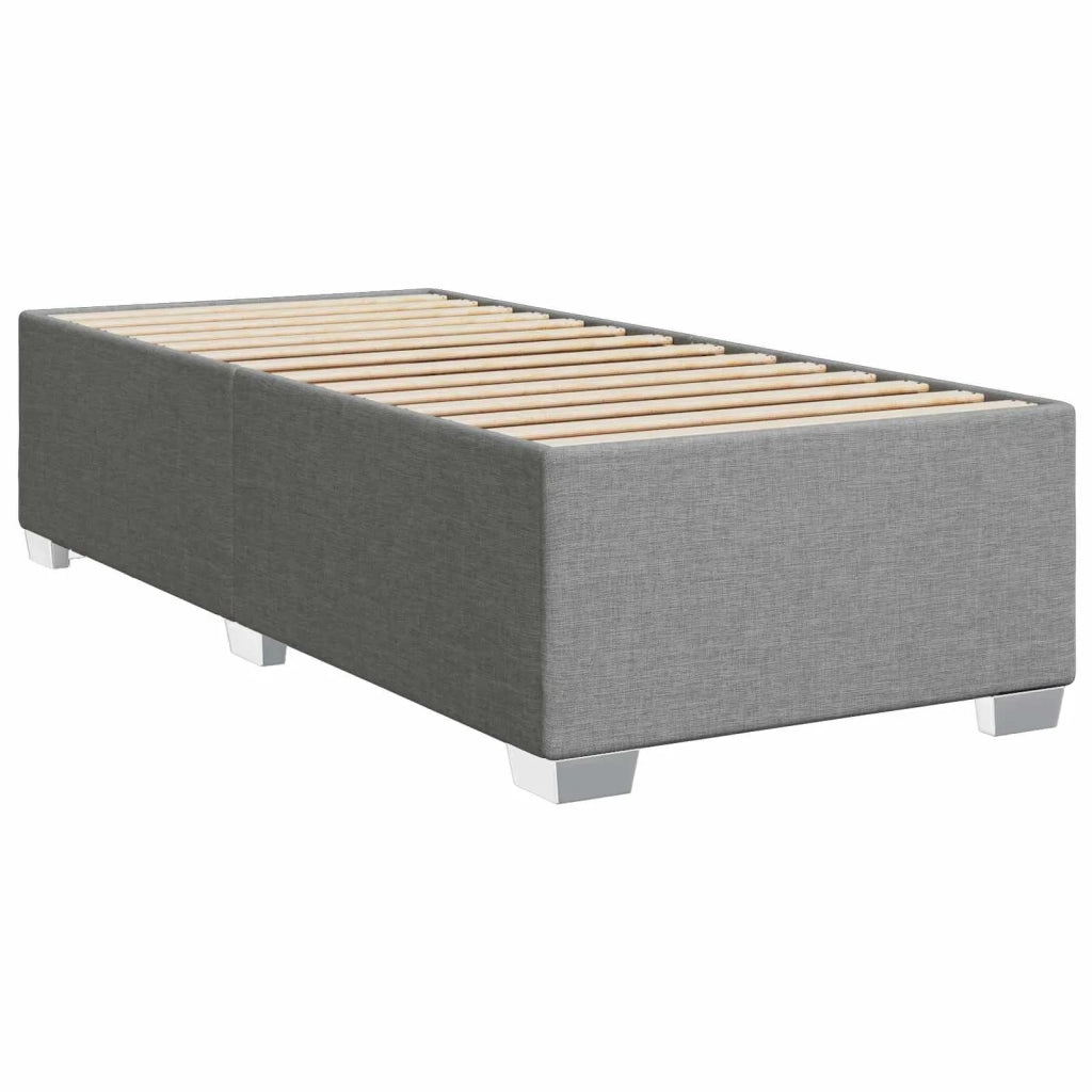 Letto box spring con materasso Grigio Chiaro 100 x 200 cm 3454810