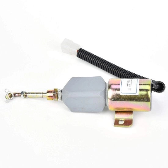 Blocco carburante magnetocieco 12V - Protezione motore - Valvola solenoide - Protezione a bassa pressione dell'olio - Adatto per motori diesel