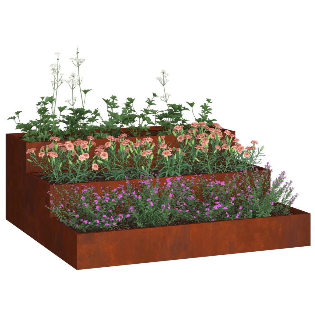 Vaso da giardino Ruggine 90 x 90 x 35 cm 865840