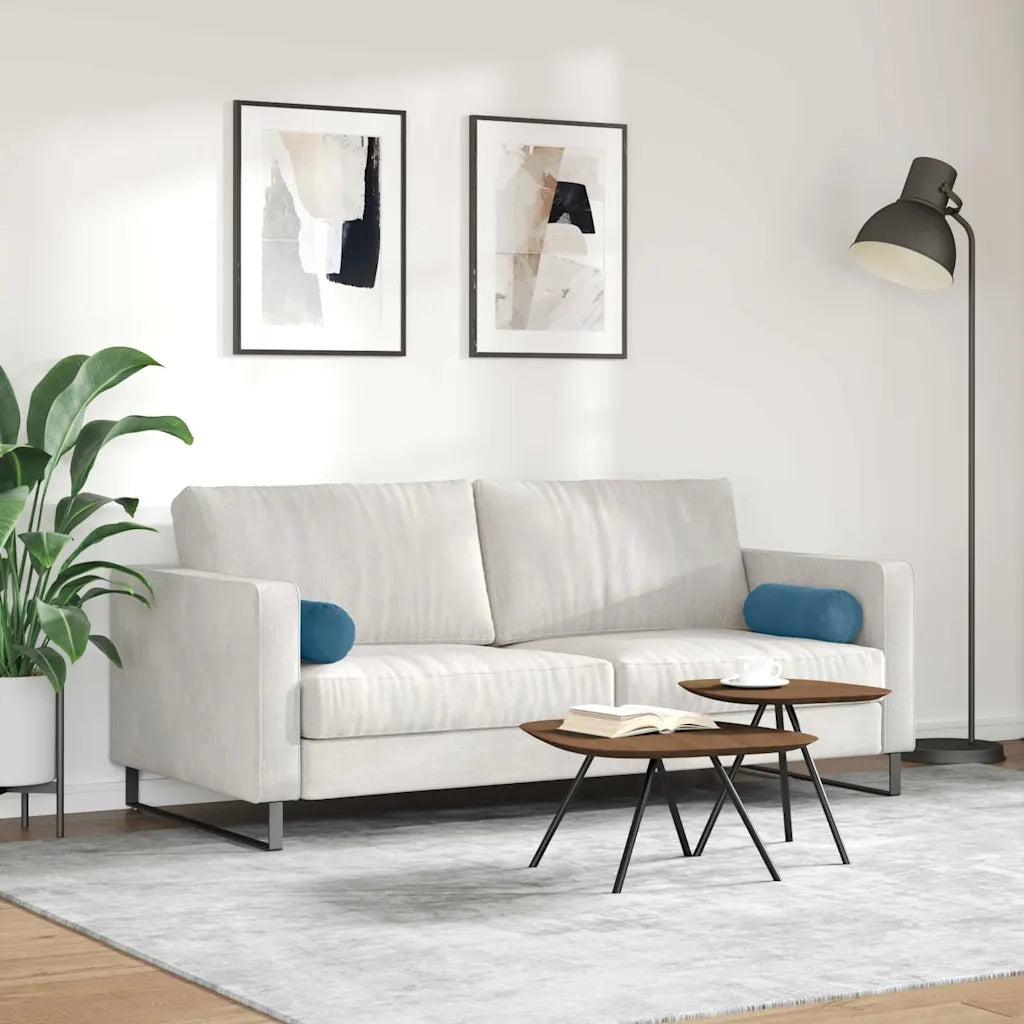 Cuscini a rullo 2 pz | Cuscini per sedie Blu ? 15 x 40 cm Tessuto in Cords