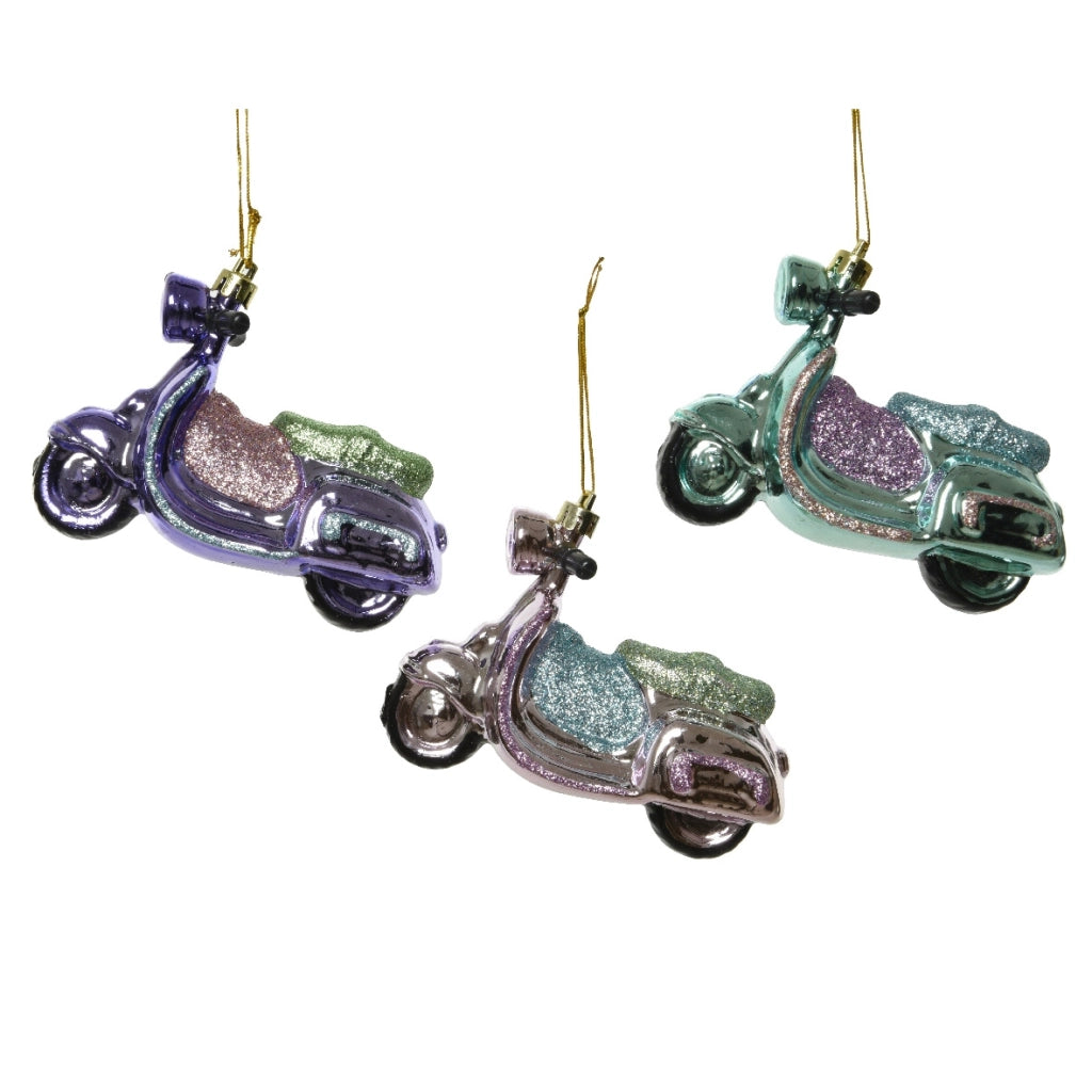 Appendino a forma di scooter in vetro