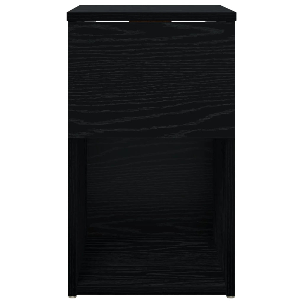 Armadietto per letto 2 pz Rovere Nero 29 x 31,5 x 49 cm CFW4179590