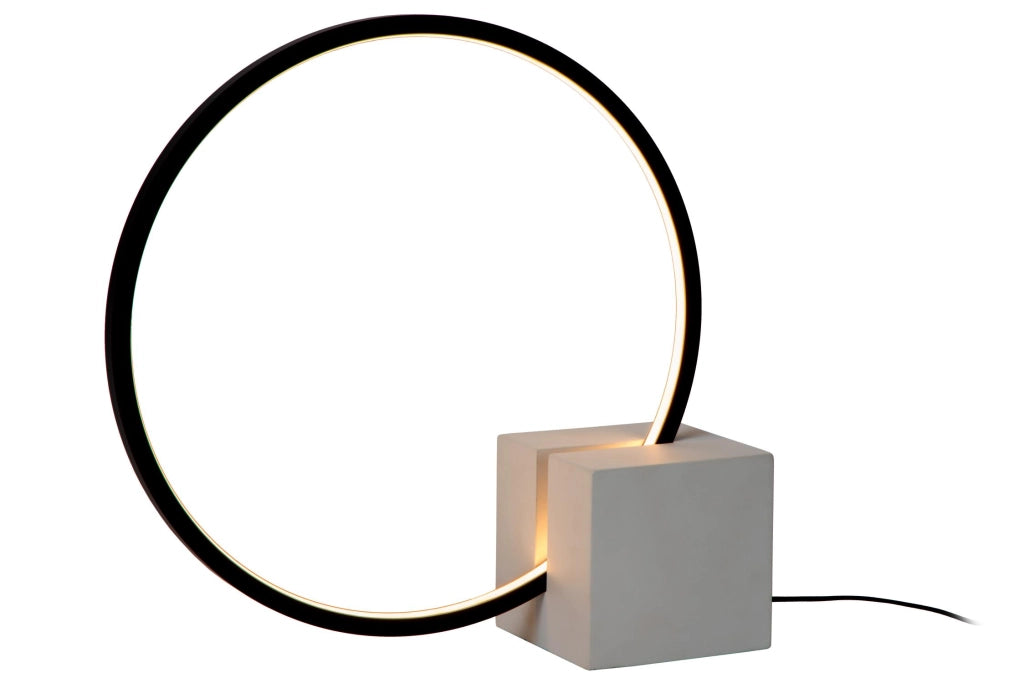 Lampada da tavolo LED anello nera CIRKELIS Lucide