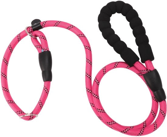 Cinturone per Cani Riflettente - Nylon - 130cm - Manubrio in Schiuma - Sostenibile - Sicurezza e Comfort - Attrezzo per Cani