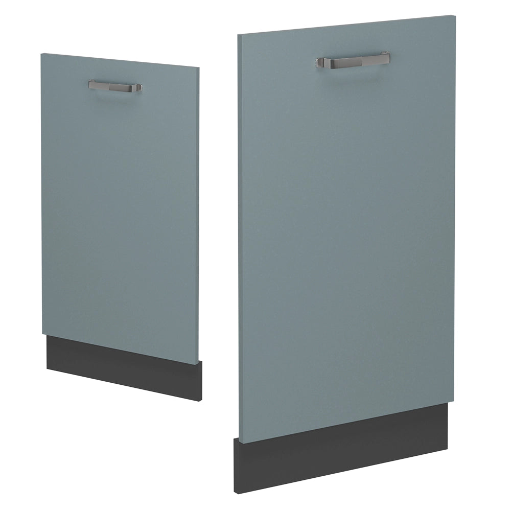 Pannello frontale della lavastoviglie R-Line Grigio-blu/Antracite 45 cm, PL Marmo Vicco
