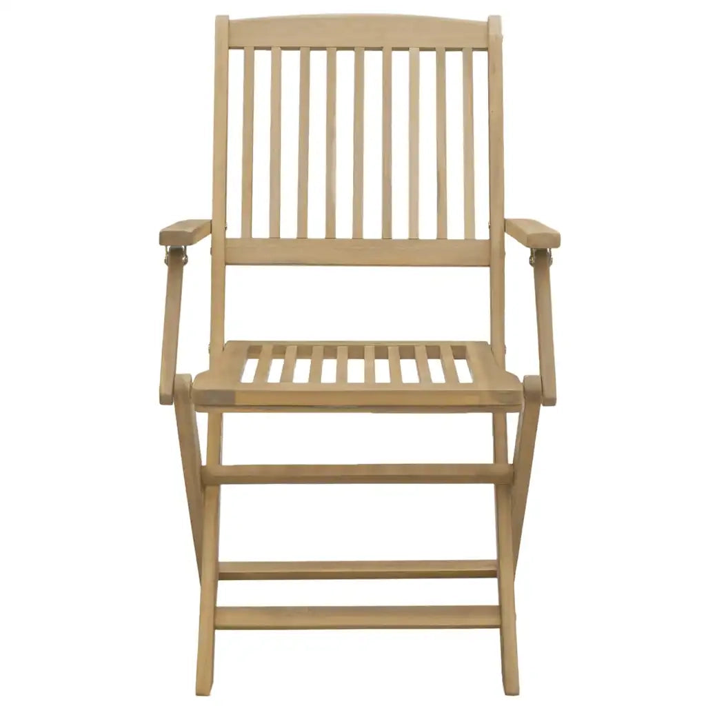Sedie Giardino Pieghevoli 2 pz | Sedie da Esterno 54x61x88 cm Massello Acacia