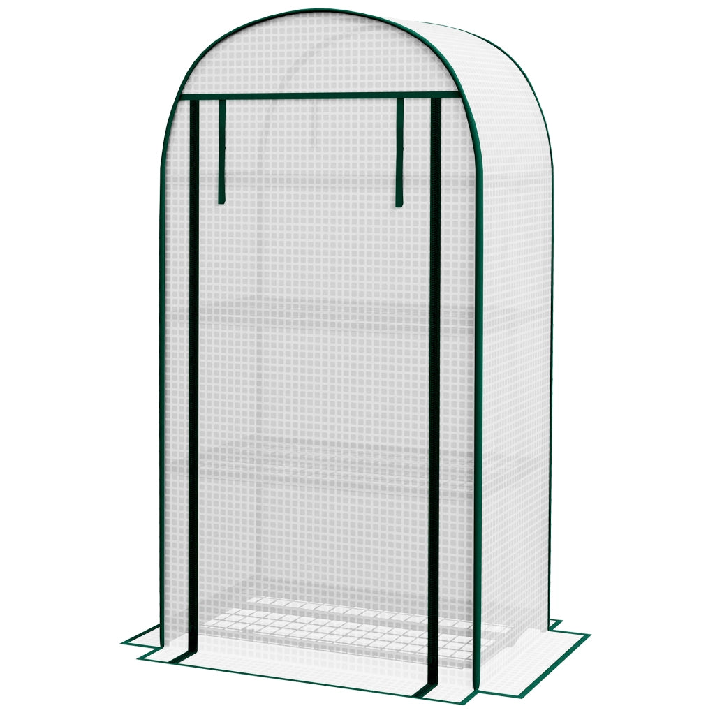 Serra da Giardino e Balcone con Ripiani ¨C zephmum ¨C Bianco 80x50x160 cm