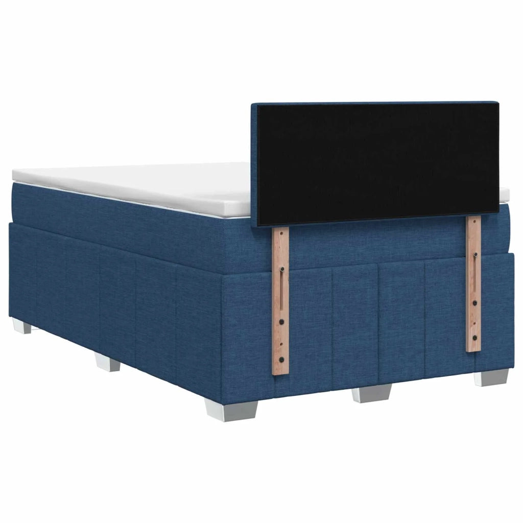 Letto box spring con materasso Blu 120 x 190 cm Tessuto 3452641