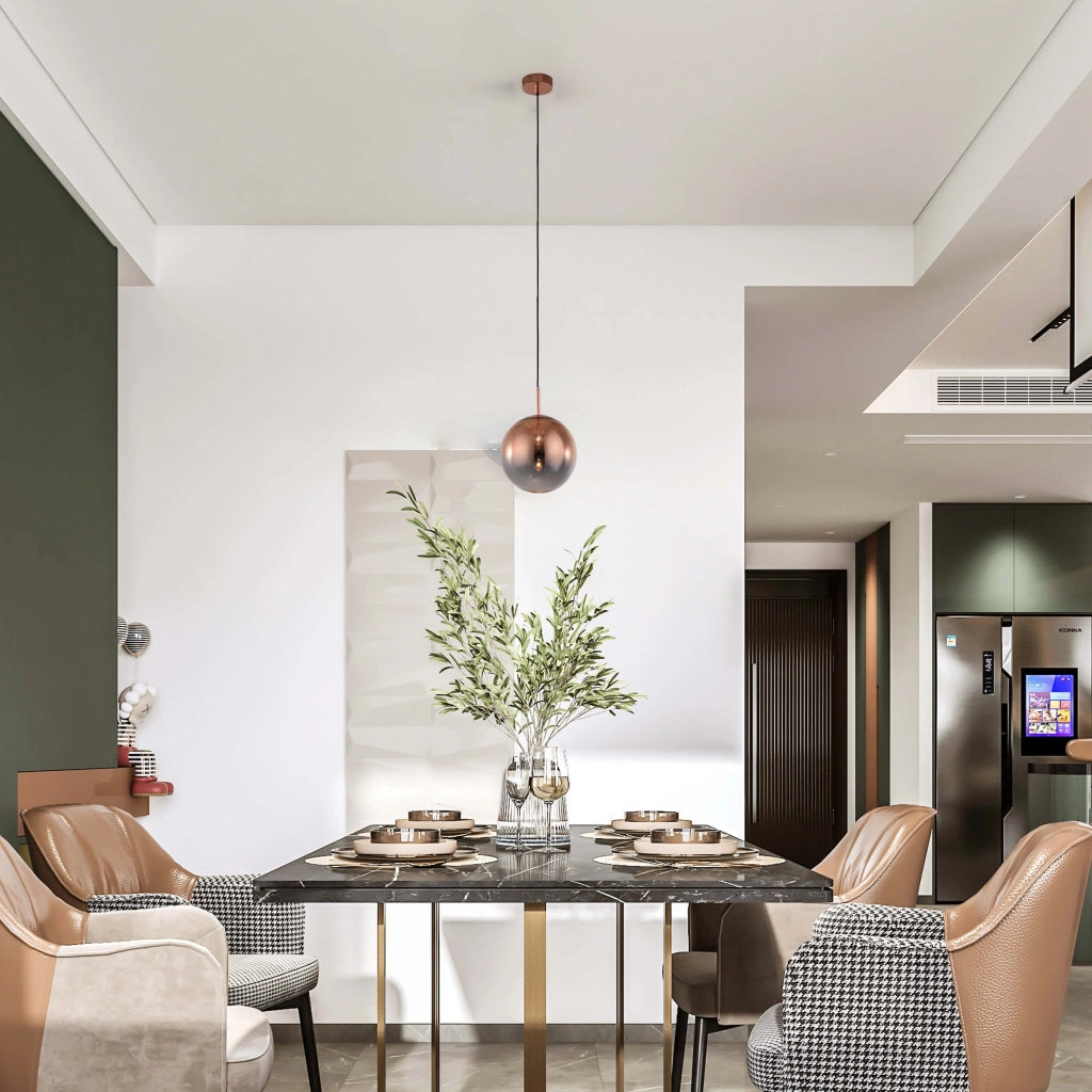 Sospensione Palla Ø30 rame vetro E27 Light Prestige