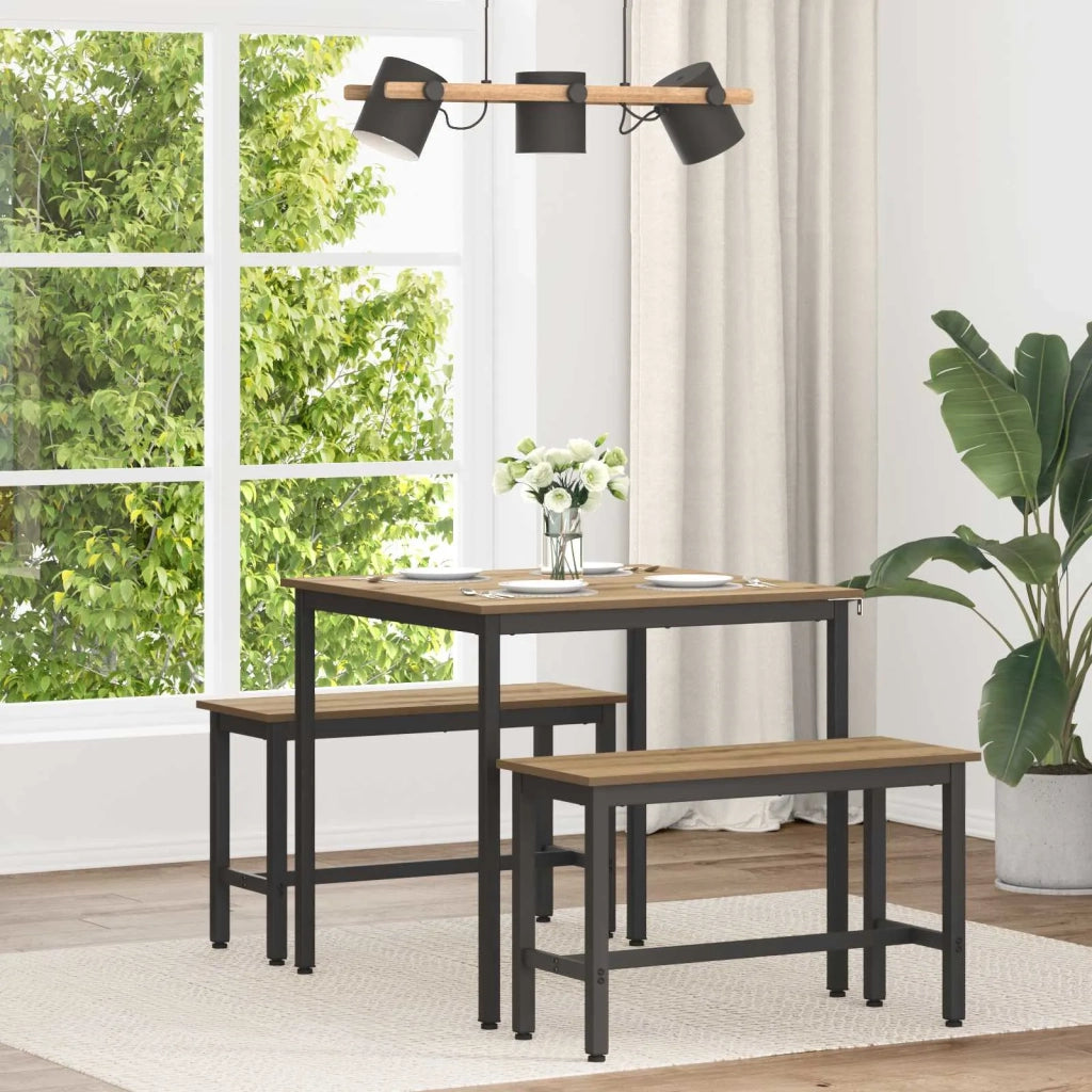 Tavoli da pranzo 80 x 80 x 75 cm Legno ingegnerizzato Quadrato 892631