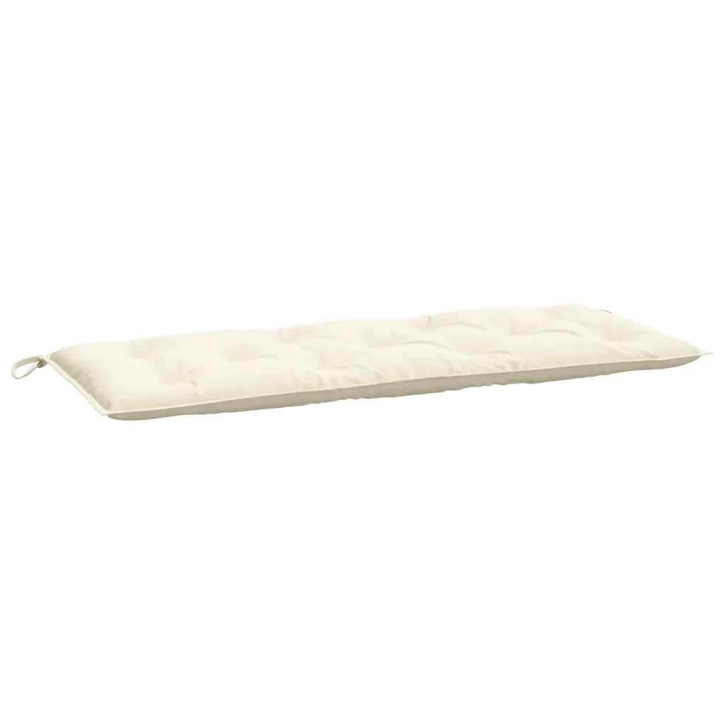 Cuscino per Panca da Giardino Crema 120x50x7 cm Tessuto Oxford 361585
