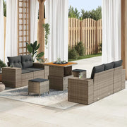 Set Divano da Giardino 8 pcs Grigio Rattan in Polipropilene 3363898