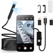 Endoscopio USB per iPhone – Cassetta di ispezione HD – Endoscopio di ispezione via WiFi per Android e iPhone – Nero - 10M