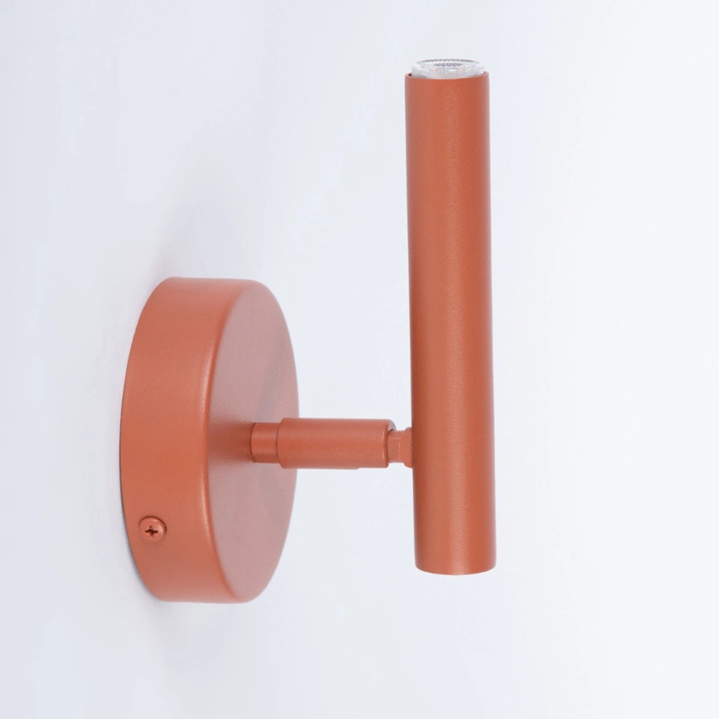 Applique moderna rosso mattone orientabile G9 3W SOPEL