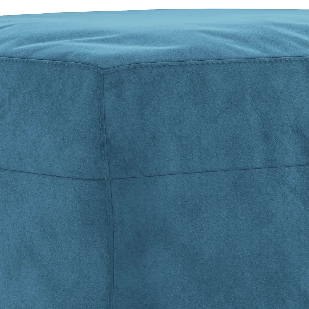 Set di Divani 3 pz con Cuscini Blu in Velluto 3202229