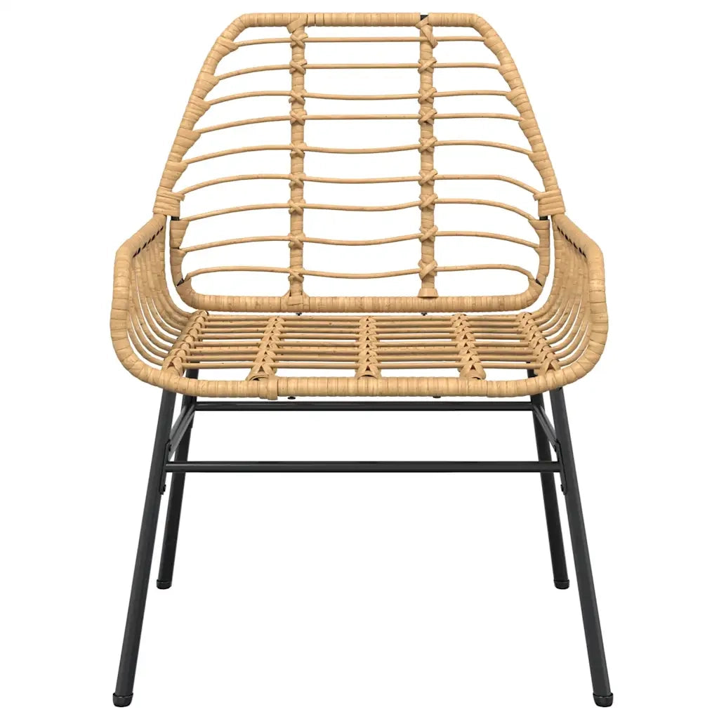 Set da Pranzo da Giardino 5pz Polyrattan Vetro 3334544