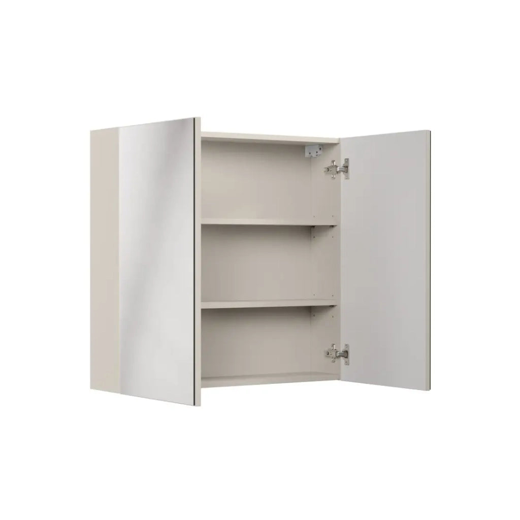 Mobile alto specchio BRAZZA – 2 porte – Colore marrone congo – L80 x H75 cm – Da appendere