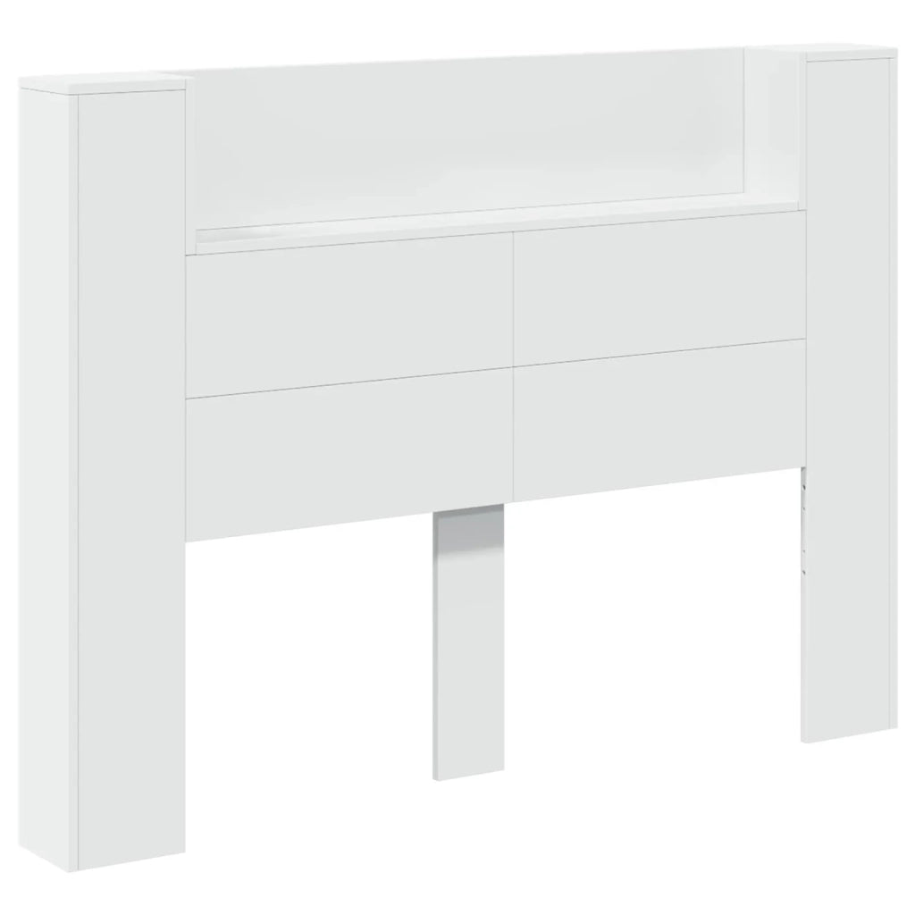 Testata con Mobile e LED Bianco 140 x 16,5 x 103,5 cm 8006538