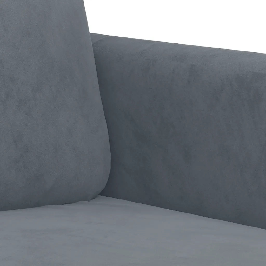 Divano a 2 Posti-Sofa 2 Posti grigio scuro140 cm in Velluto 435376