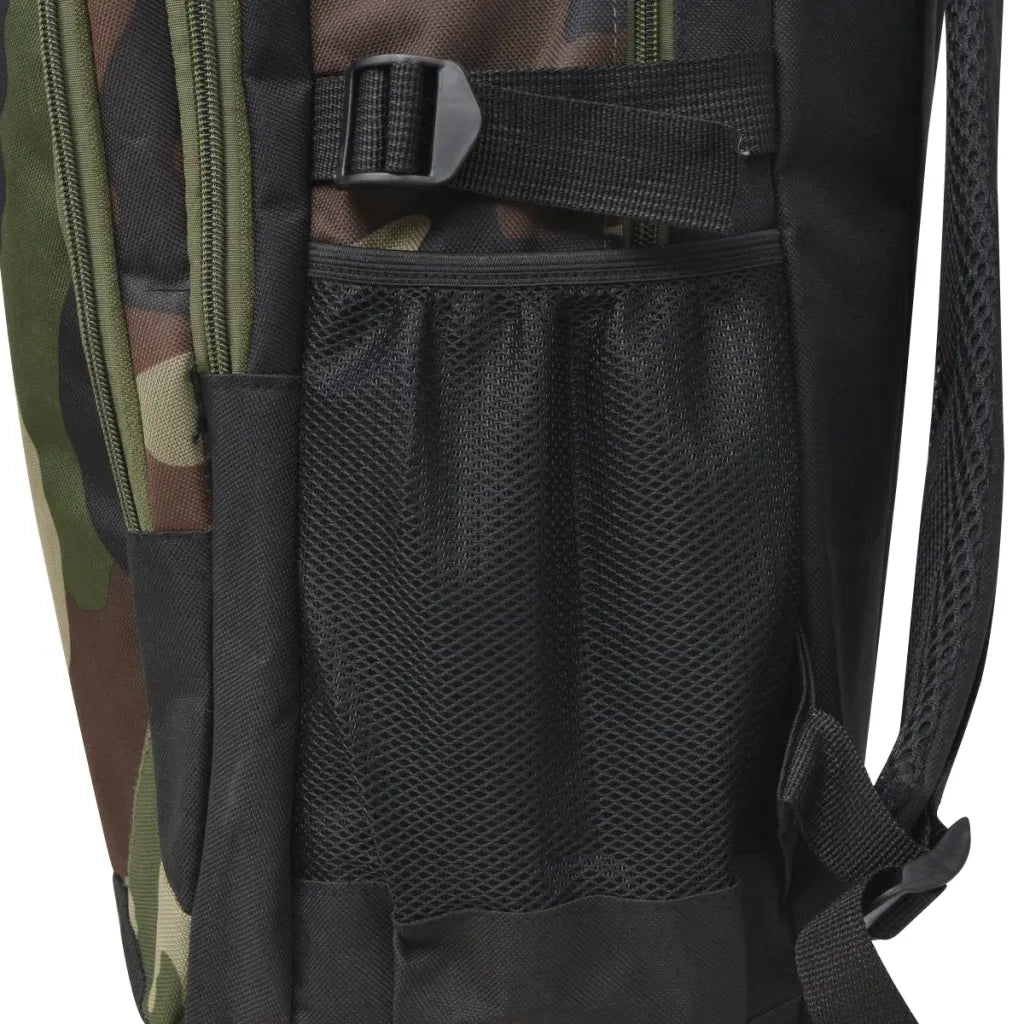 Zaino da Scuola 40L Nero e Mimetico 91110