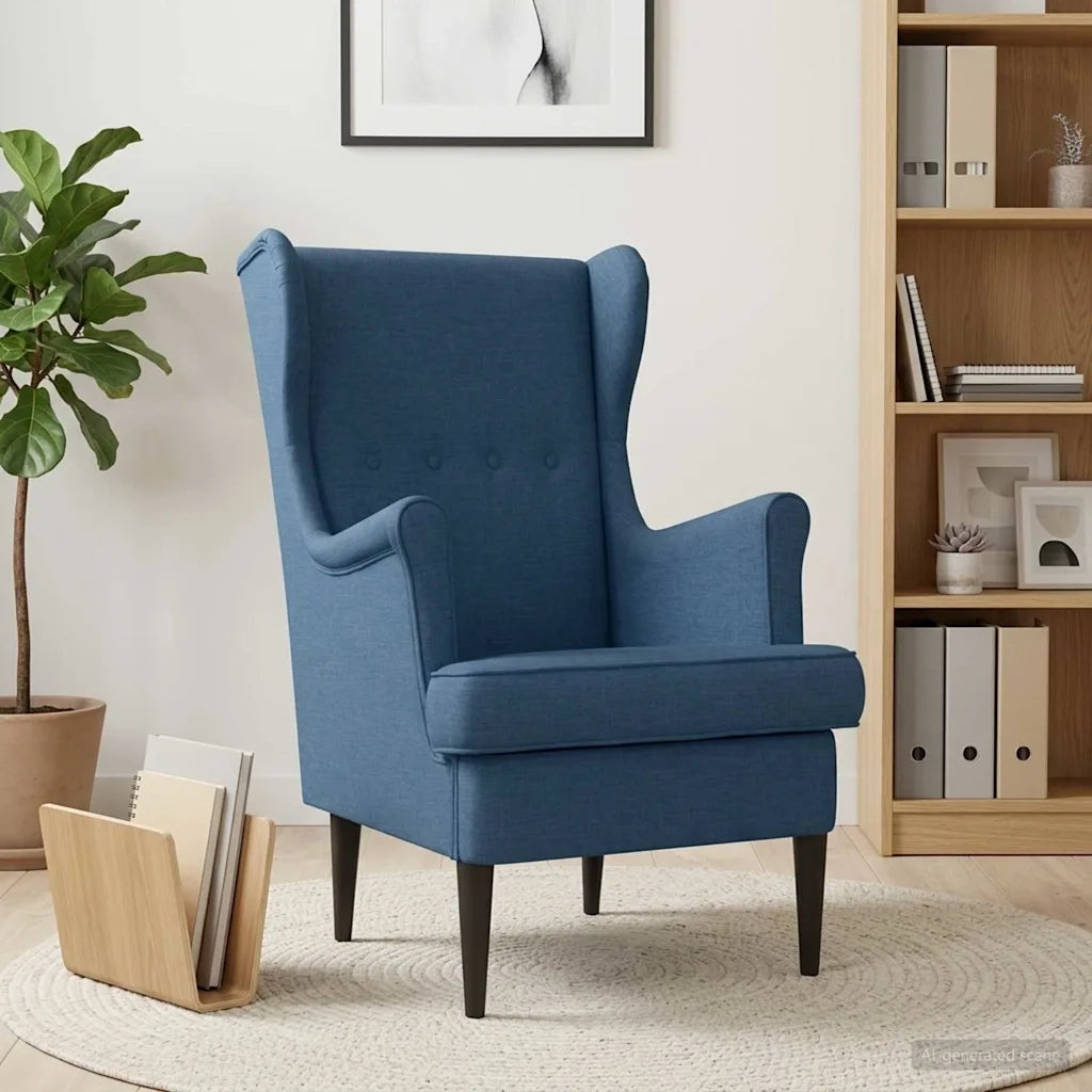 Poltrona Blu Tessuto 42029889