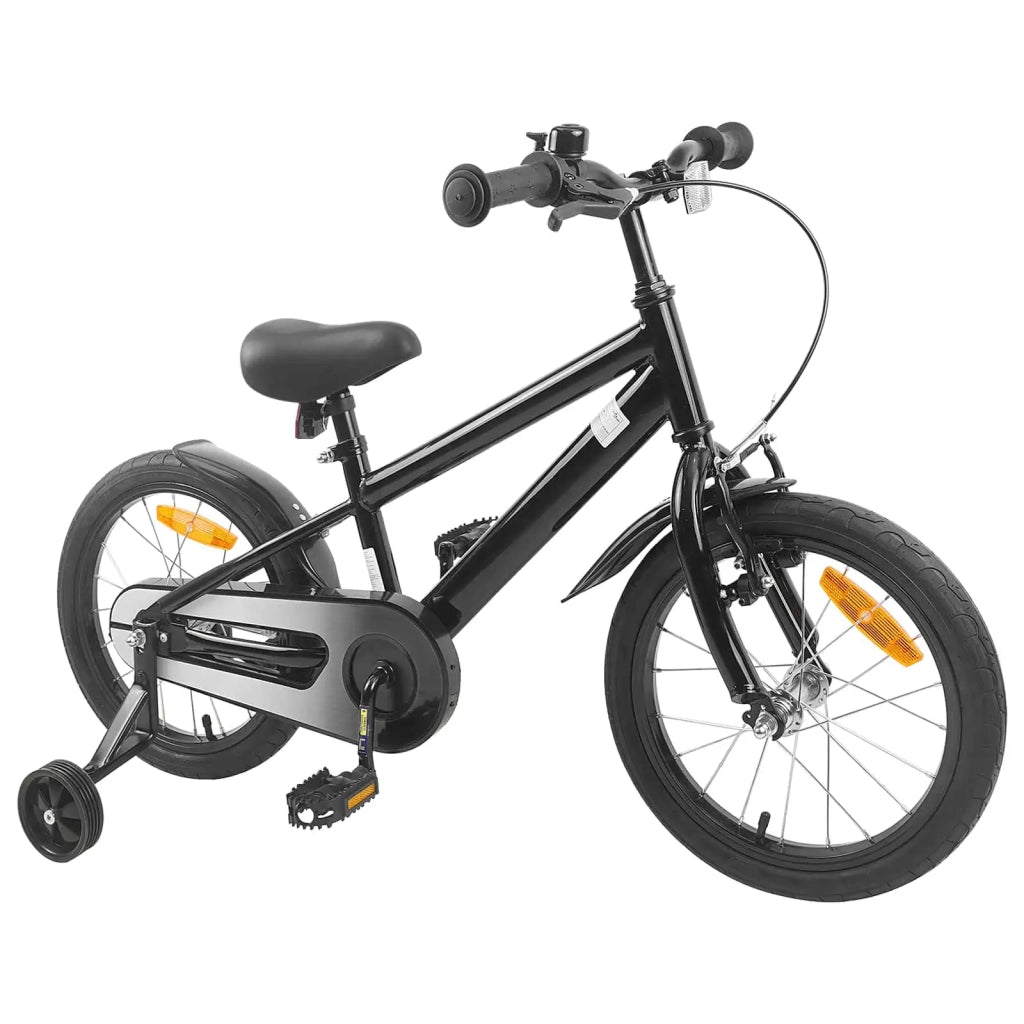 Bicicletta per Bambini 16 Pollici per bambini di 4-6 anni Nero 42009345