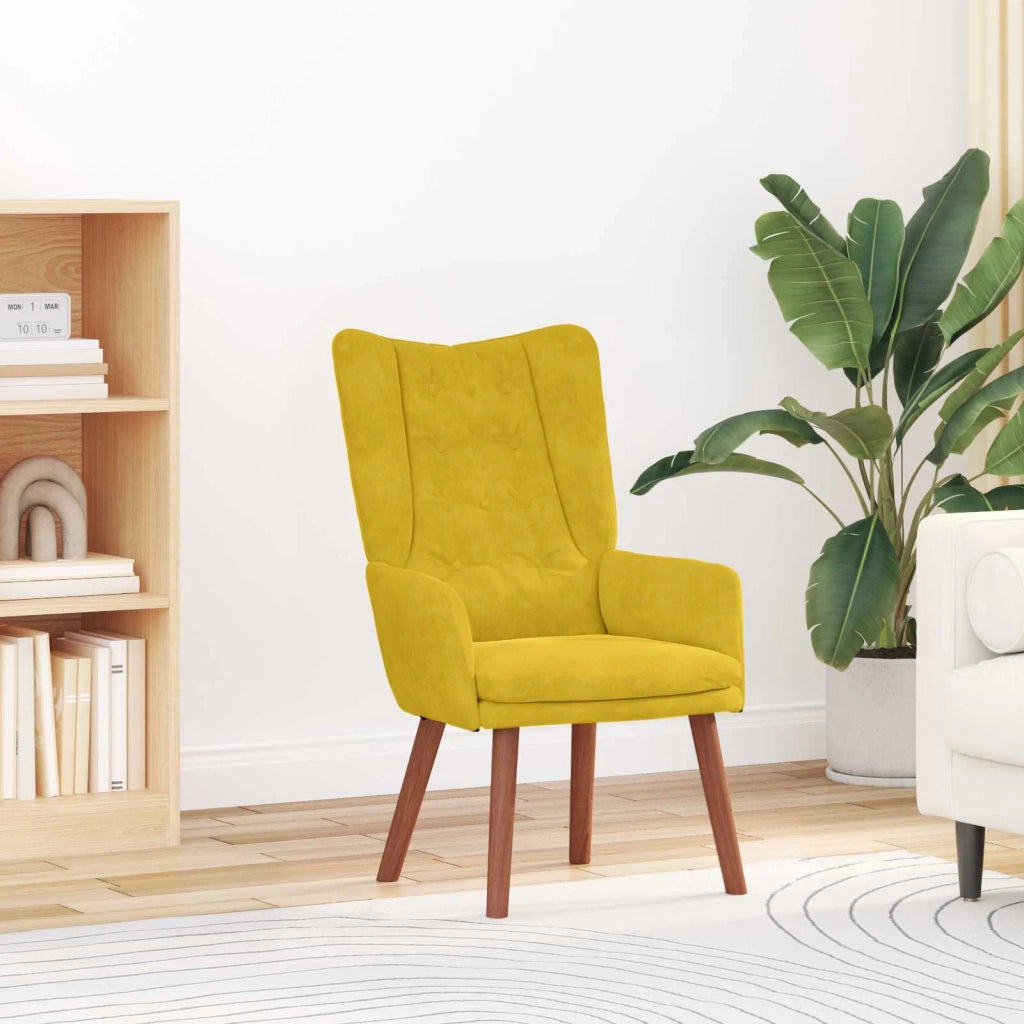 poltrona Giallo 63 x 67 x 94 cm Velluto 42001821