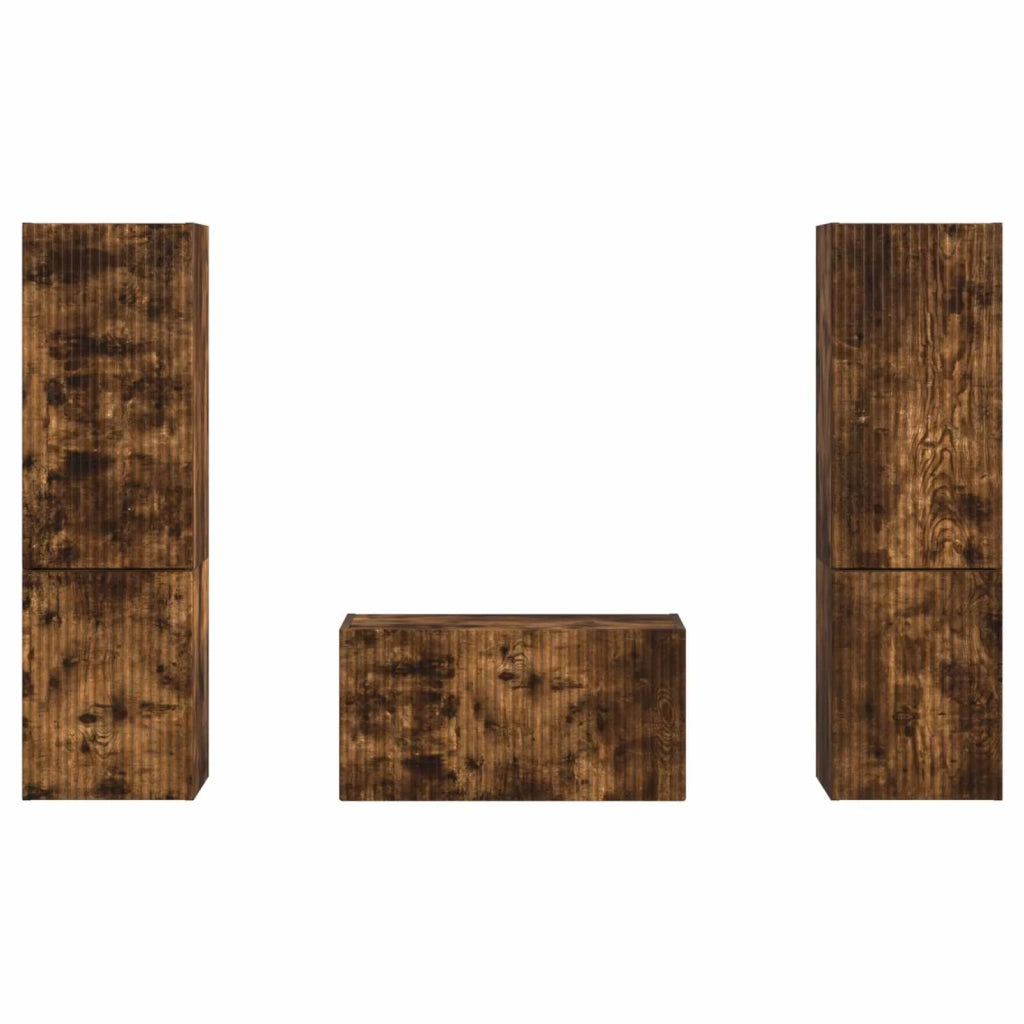 Set mobile TV 5 pcs Rovere fumé Legno multistrato 3409101