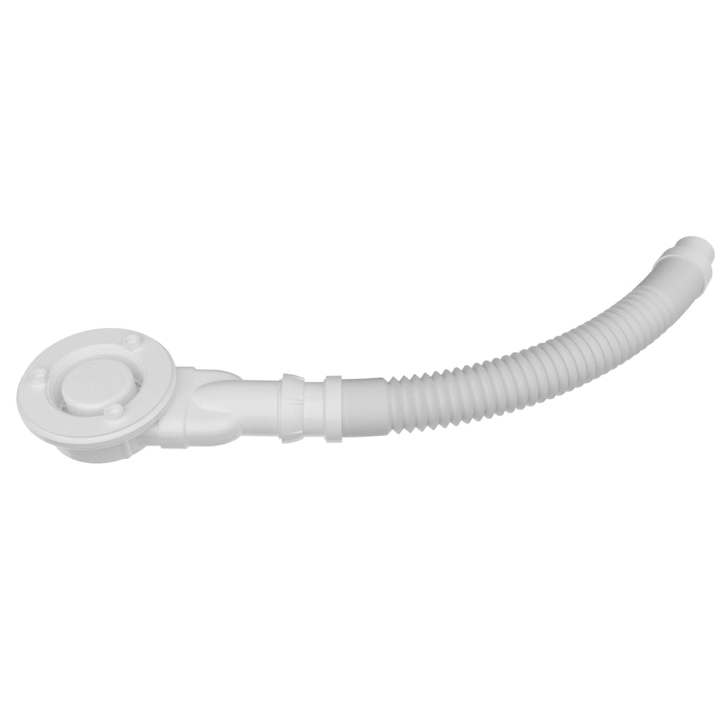 Piatto Doccia 90x80cm Bianco Spessore di 3 cm in Pietra Artificiale e Resina Minerale Mista Piletta Extra Piatta Sottile e Tubo inclusi