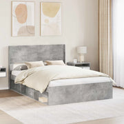 Testiera Letto Grigio Cemento Legno ingegnerizzato 889678