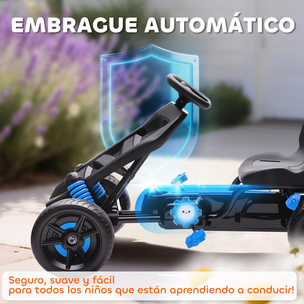 Pedalino per Bambini con Freno Automatico ¨C Minimal ¨C Metallo Blu