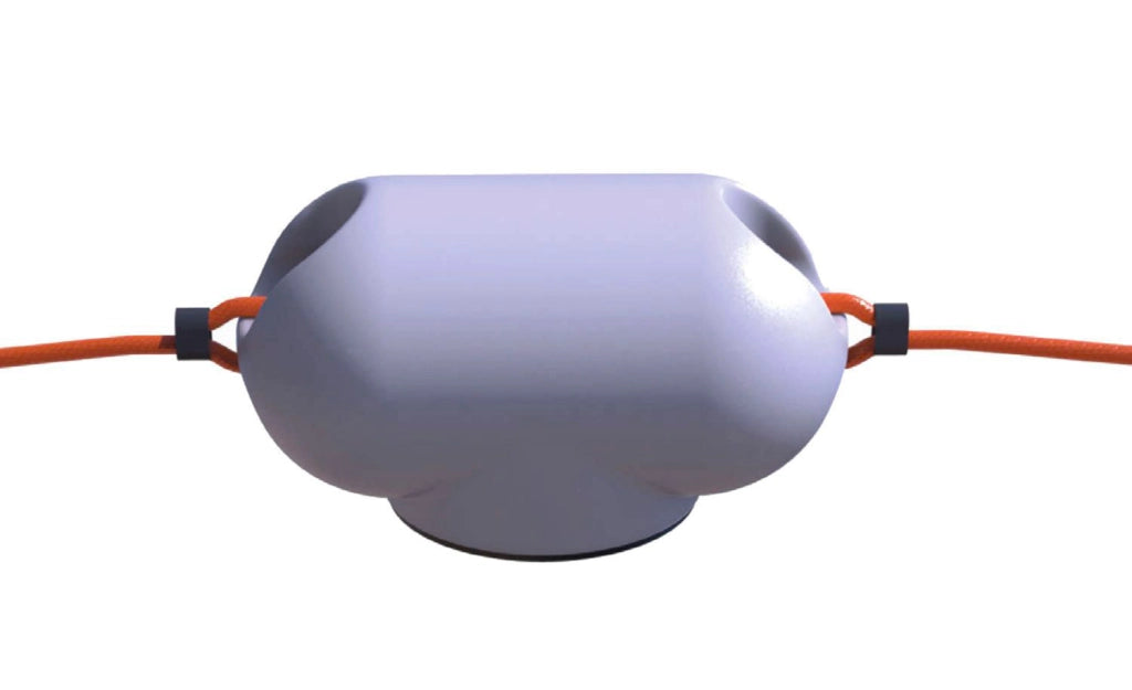 Boa Luminosa Galleggiante Solare a LED 37x22x20 cm in Polietilene Sined Solar Bianco
