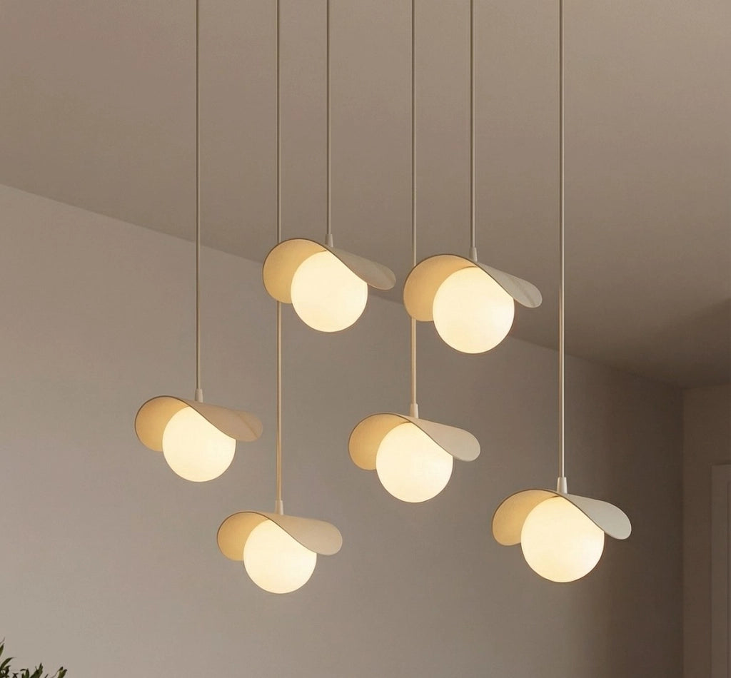 Lampada sospesa RITUAL 6xG9 beige bianca Emibig