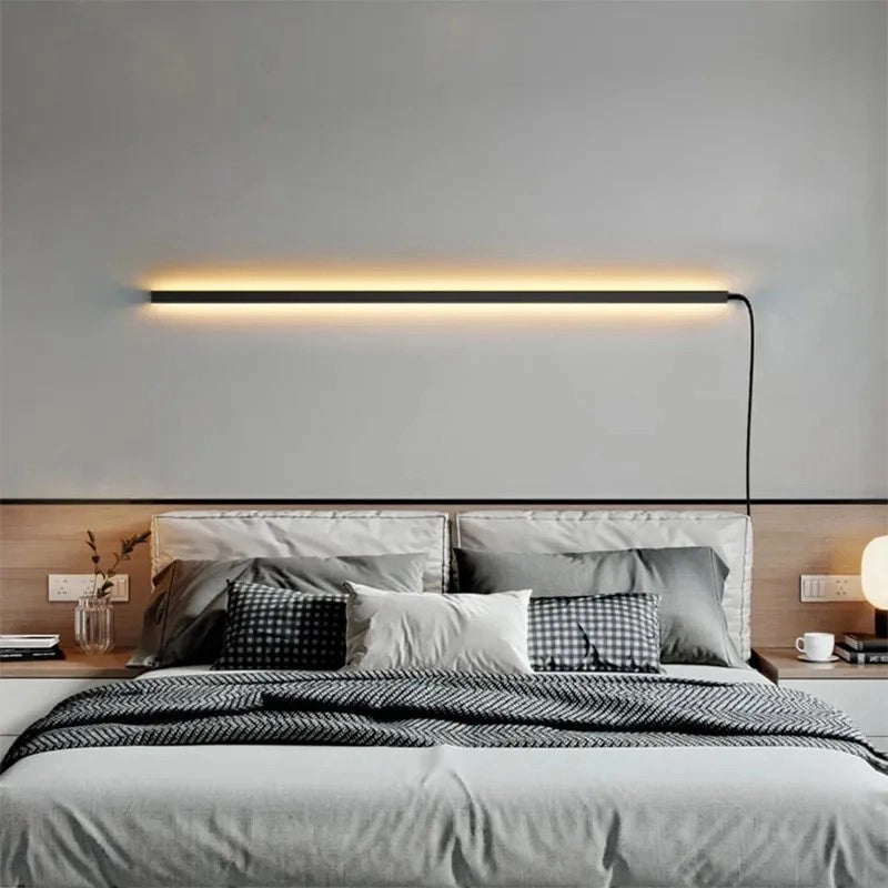 Applique Da Parete Led Lhj065-w 120cm Black