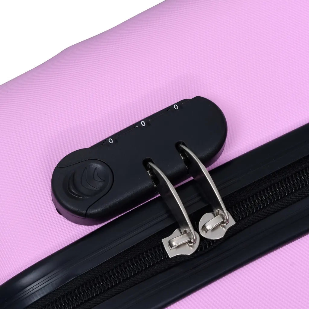 Trolley a Custodia Rigida Rosa ABS 92419