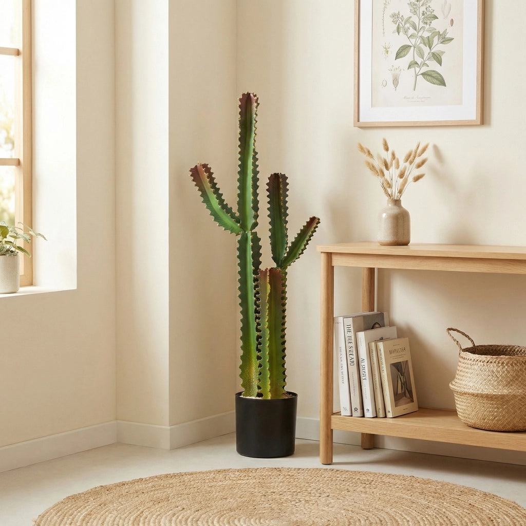 Albero Cactus Artificiale in Vaso ¨C zephmum ¨C Verde 111 cm