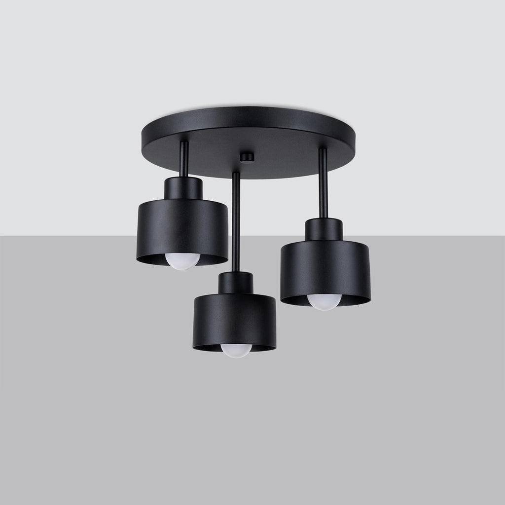 Lampada a soffitto SAVAR 3 nero