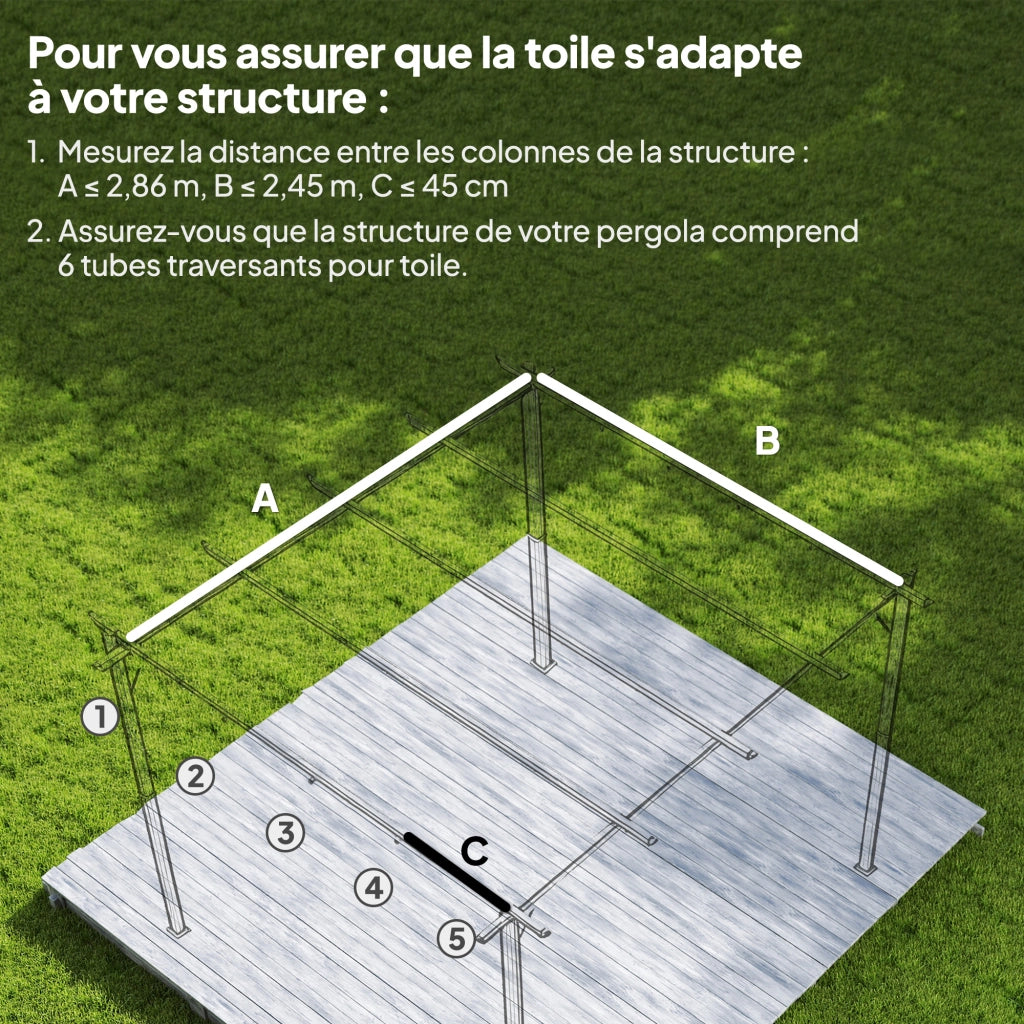 Tenda da pergola ¨C Minimal ¨C 300x200 cm