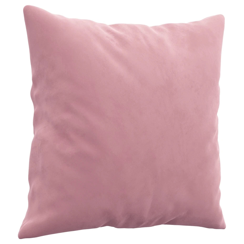 Set di Divani 4 pz con Cuscini Rosa in Velluto 3202203