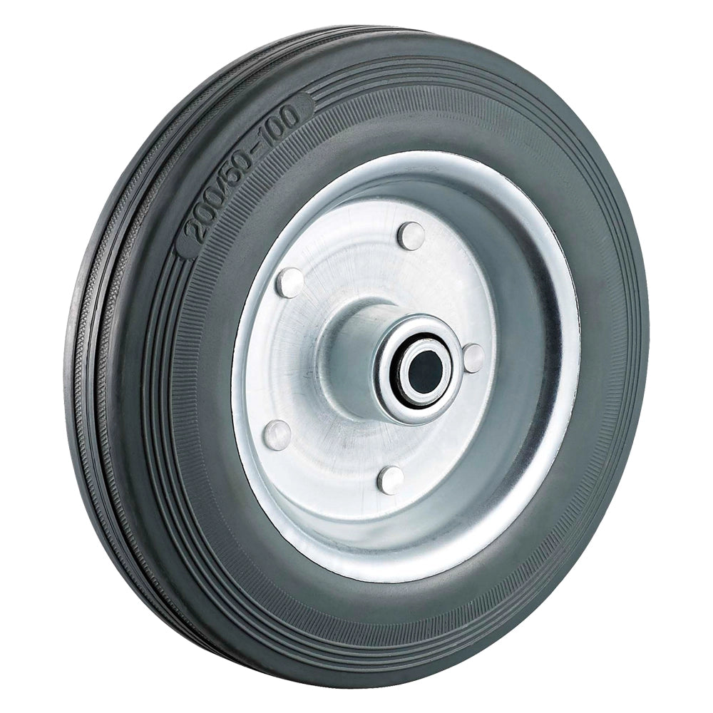 RUOTA PER CARRELLI ÃE¸ mm 125 - foro ÃE¸ mm 10 - capacitÃE kg 80  - UNIKO
