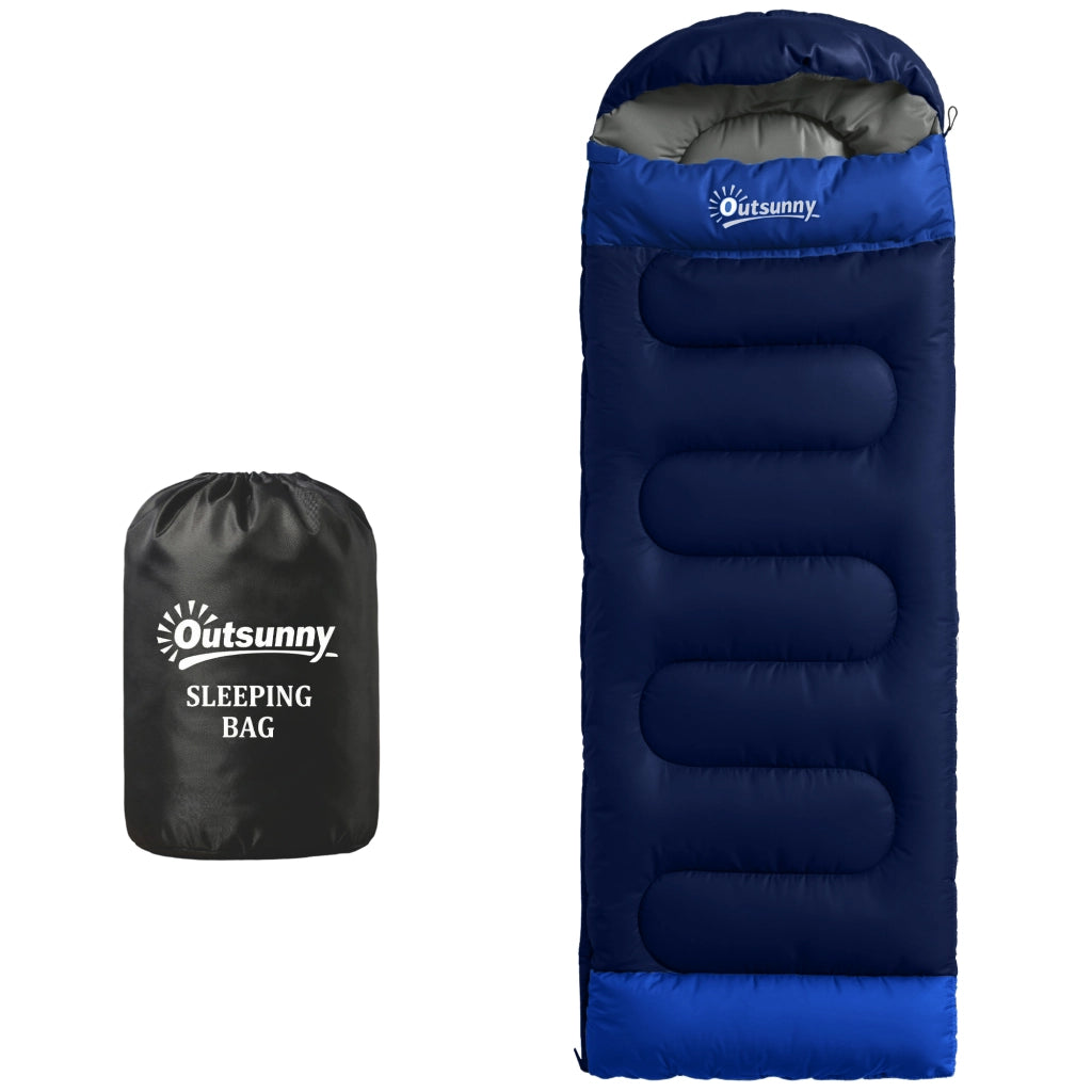 Sacco a Pelo Leggero e Compatto 3 Stagioni Impermeabile Portatile ¨C Minimal ¨C Blu Scuro