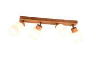 Faretto soffitto ASSAM legno chiaro/bianco 4xE14 RL