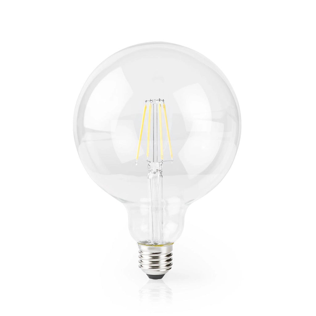 5W 500lm E27 Globe Shaped LED Wi-Fi Connected Filament Bulb Trasparente Nedis