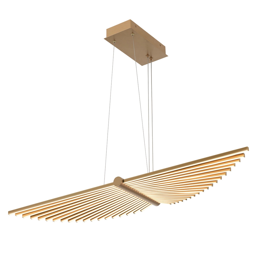 Lampadario LED Seraph Quintiesse oro spazzolato 57W
